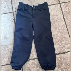 Kids Black Softball Pants